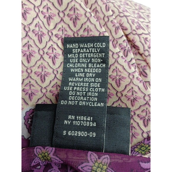 Lane Bryant Chiffon Purple Black Green Semi Sheer Sz 18/20 - Picture 8 of 8